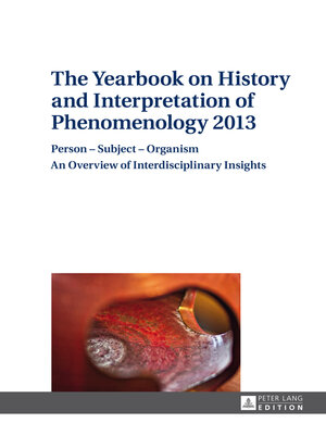 cover image of The Yearbook on History and Interpretation of Phenomenology 2013